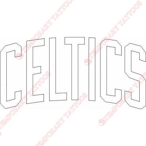 Boston Celtics Customize Temporary Tattoos Stickers NO.919
